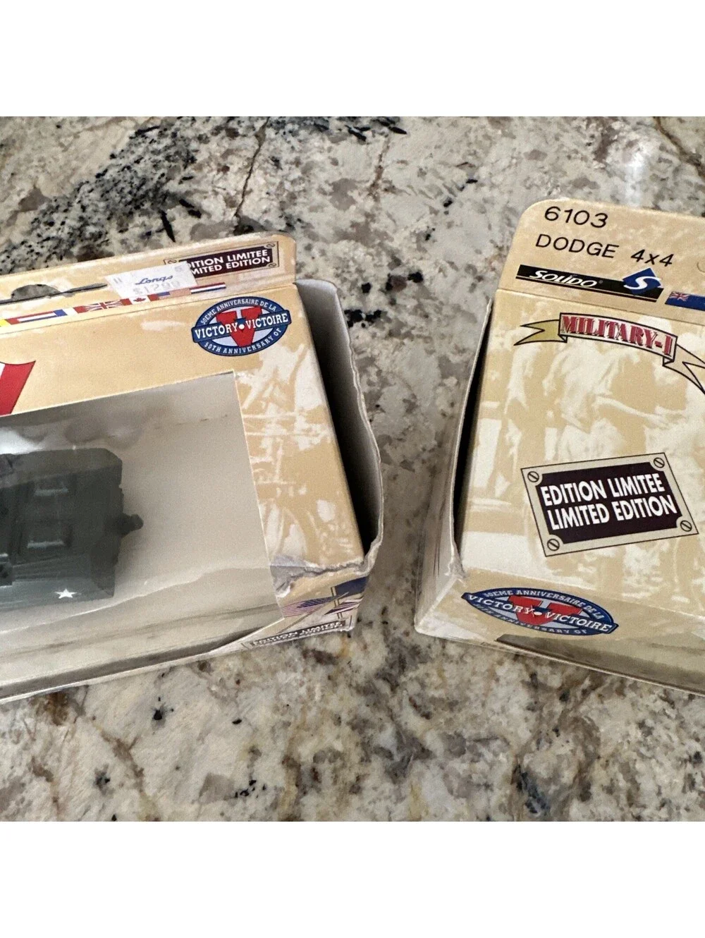 2x Solido Military 6103 Dodge 4x4 & 6104 Combat Car NEW + FAST SHIPPING